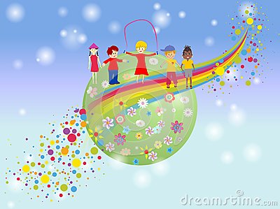 400x299 Collection Of Children's Day Drawing And Painting High - Childrens Day Painting