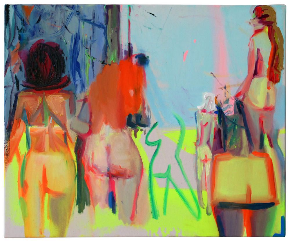 1000x829 Nina Childress Bad F. M 2016 Huile Sur Toile 54 X 65 Cm - Childress Painting