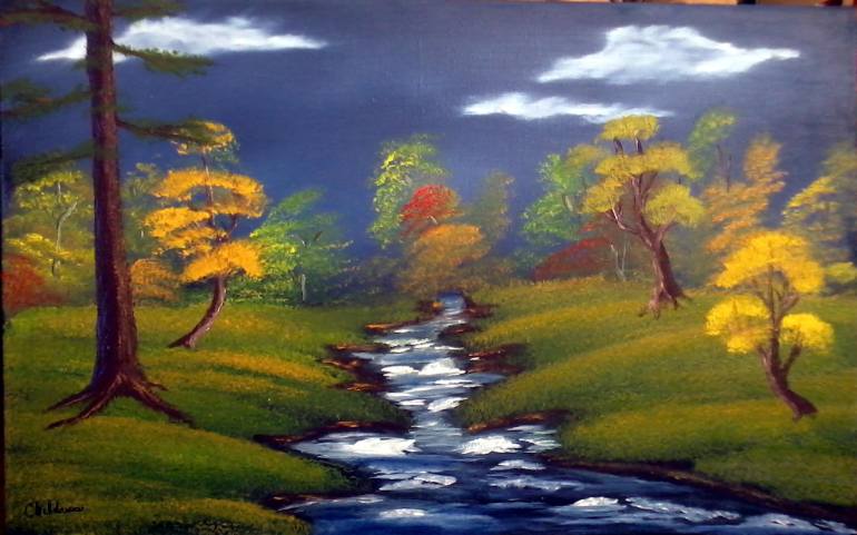 770x481 Saatchi Art Magical Meadow Painting By Michael Childress - Childress Painting