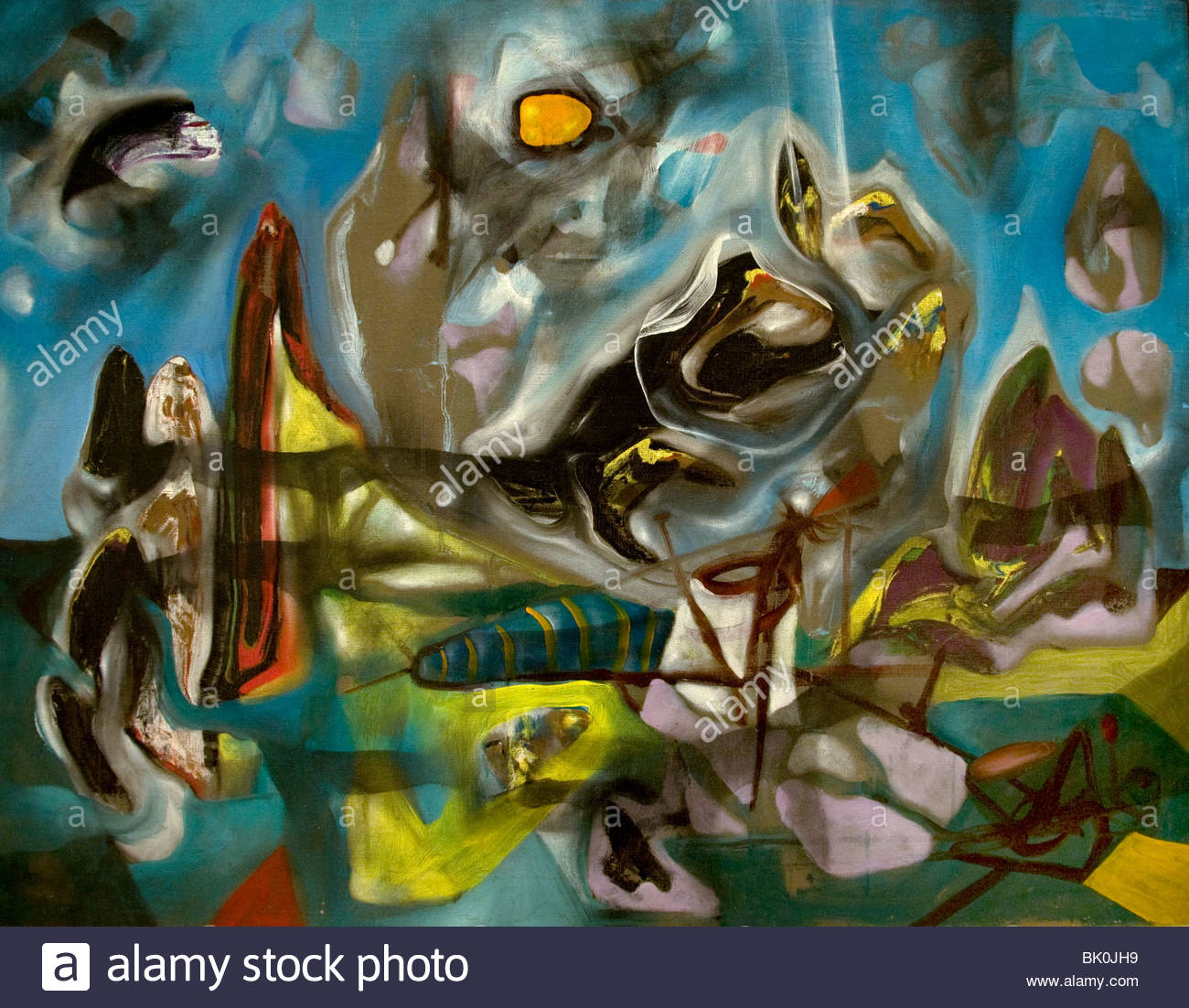 1300x1102 Roberto Matta Psychilogical Morphology Chile Chilean Painter Stock - Chilean Painting