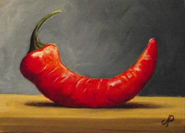 640x460 Jane Palmer Fine Art Daily Painting - Chili Painting