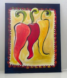 236x276 Chili Peppers Painting - Chili Pepper Painting