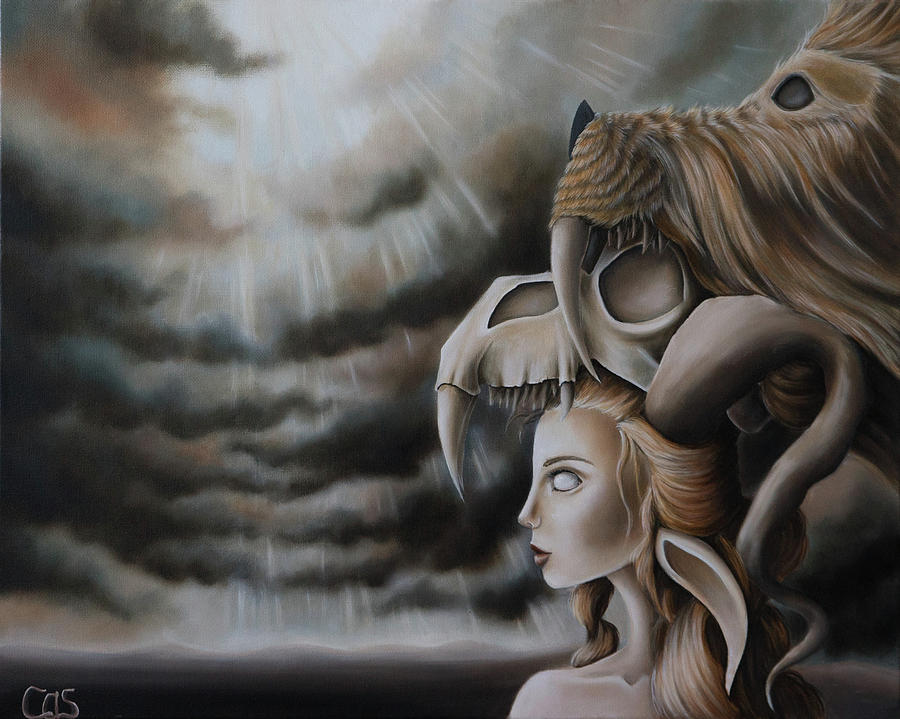 900x719 Chimera Painting By Camille Singer - Chimera Painting