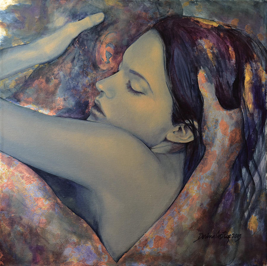 900x897 Romance With A Chimera Painting By Dorina Costras - Chimera Painting