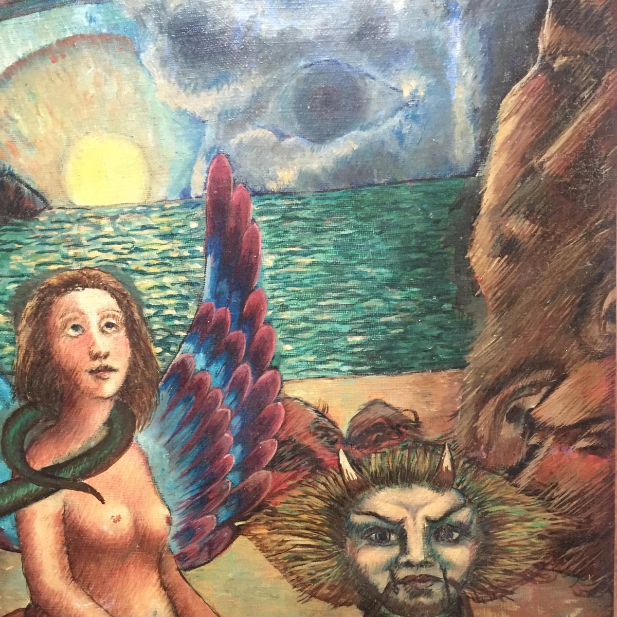1200x1200 The Chimera Woman. Oil On Canvas Xxth - Chimera Painting