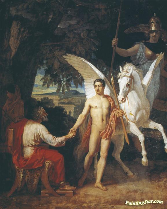 577x720 Bellerophon Is Sent To The Campaign Against The Chimera Artwork By - Chimera Painting