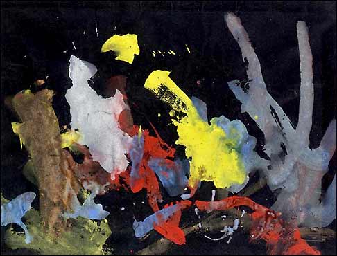 486x370 Filecongo Chimpanzee Painting 1.jpg - Chimp Painting