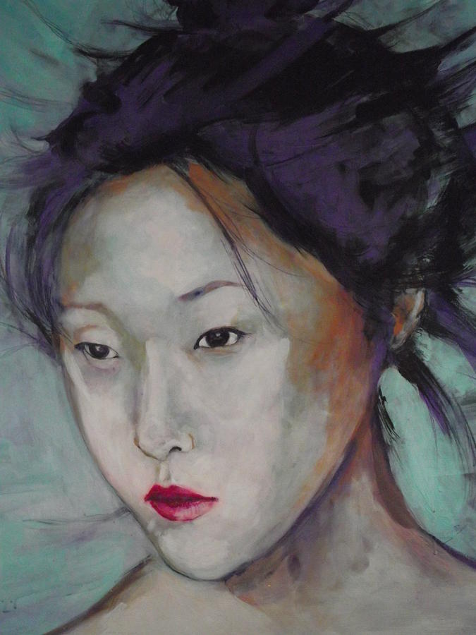 675x900 China Doll Painting By Michael Clifford Shpack - China Doll Painting