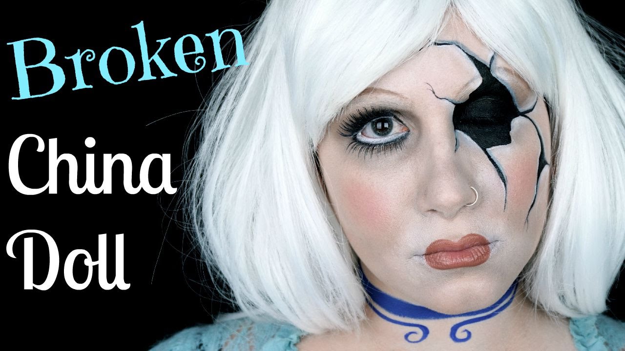 1280x720 Broken China Doll Makeup Tutorial Face Painting - China Doll Painting