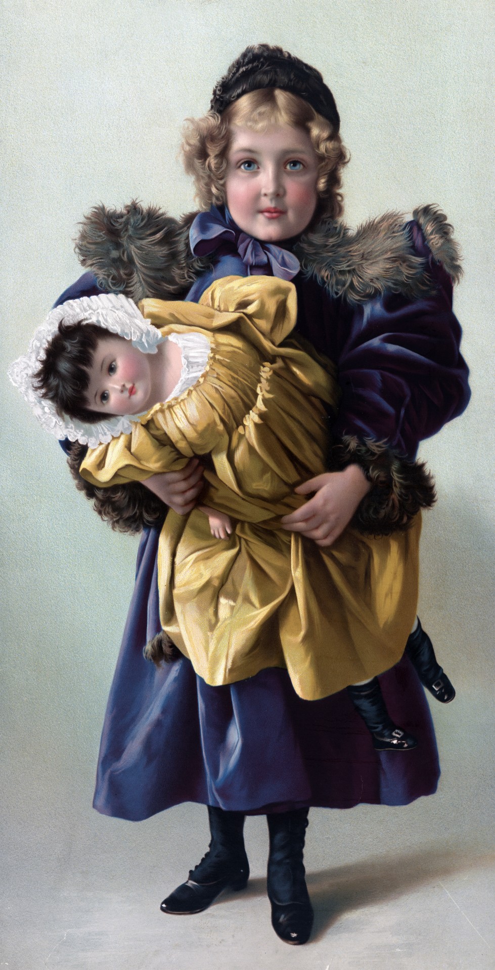 979x1920 Child Amp China Doll Painting Free Stock Photo - China Doll Painting