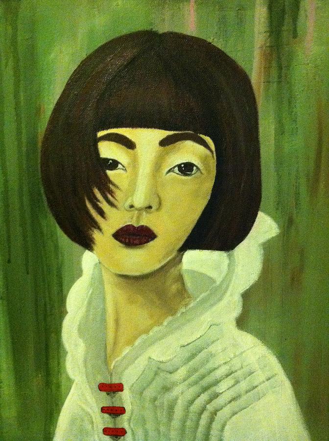 672x900 China Doll Painting By Kat Mckown - China Doll Painting