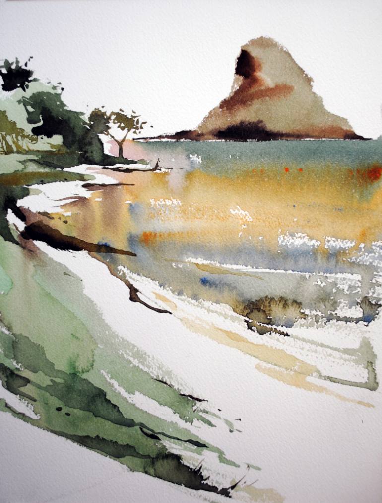 770x1012 Saatchi Art Chinaman's Hat Island From Kualoa Beach Park. Oahu - Chinamans Hat Painting