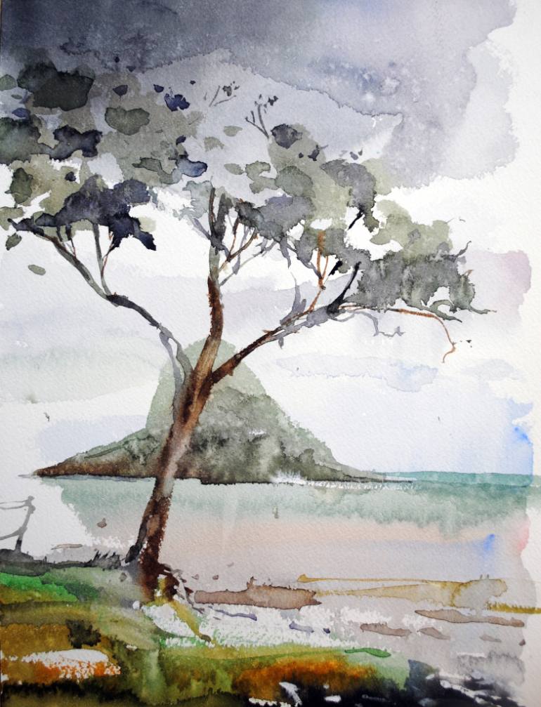 770x1007 Saatchi Art Chinaman's Hat Island, Oahu, Hawaii Painting By - Chinamans Hat Painting
