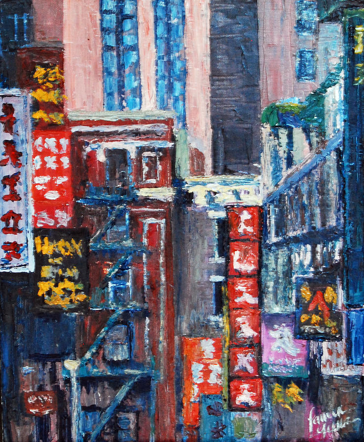 740x900 Chinatown Painting By Lauren Luna - Chinatown Painting