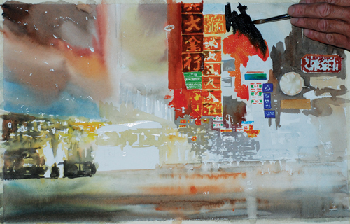 500x320 How To Paint Chinatown - Chinatown Painting