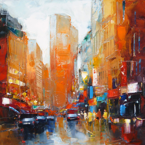 Chinatown Painting at PaintingValley.com | Explore collection of ...