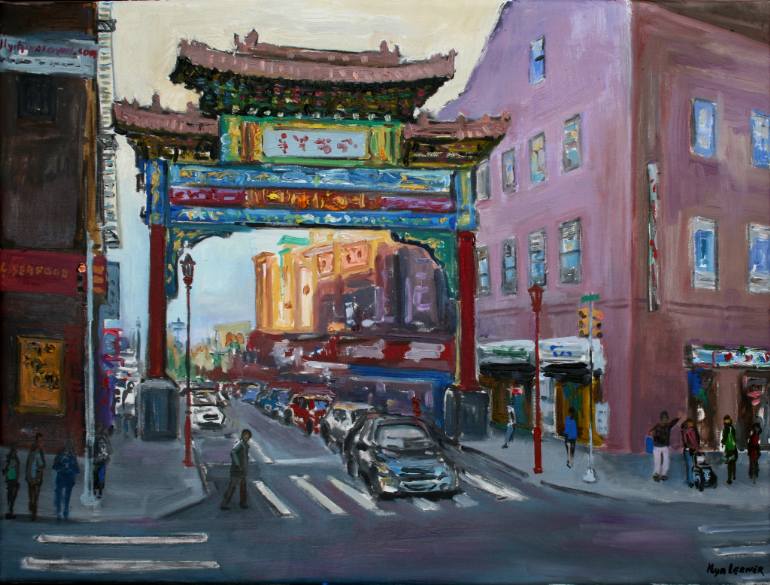 770x585 Saatchi Art Chinatown Painting By Ilya Lerner - Chinatown Painting