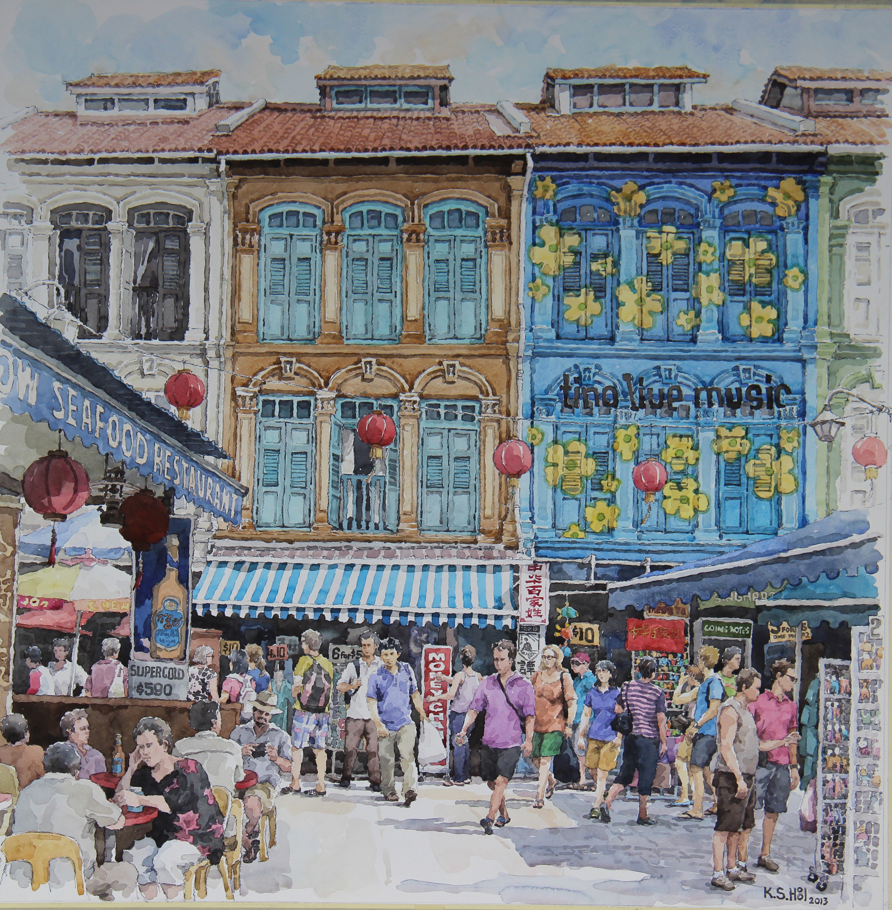 3030x3090 Chinatown, Singapore The Colours Of Heritage - Chinatown Painting