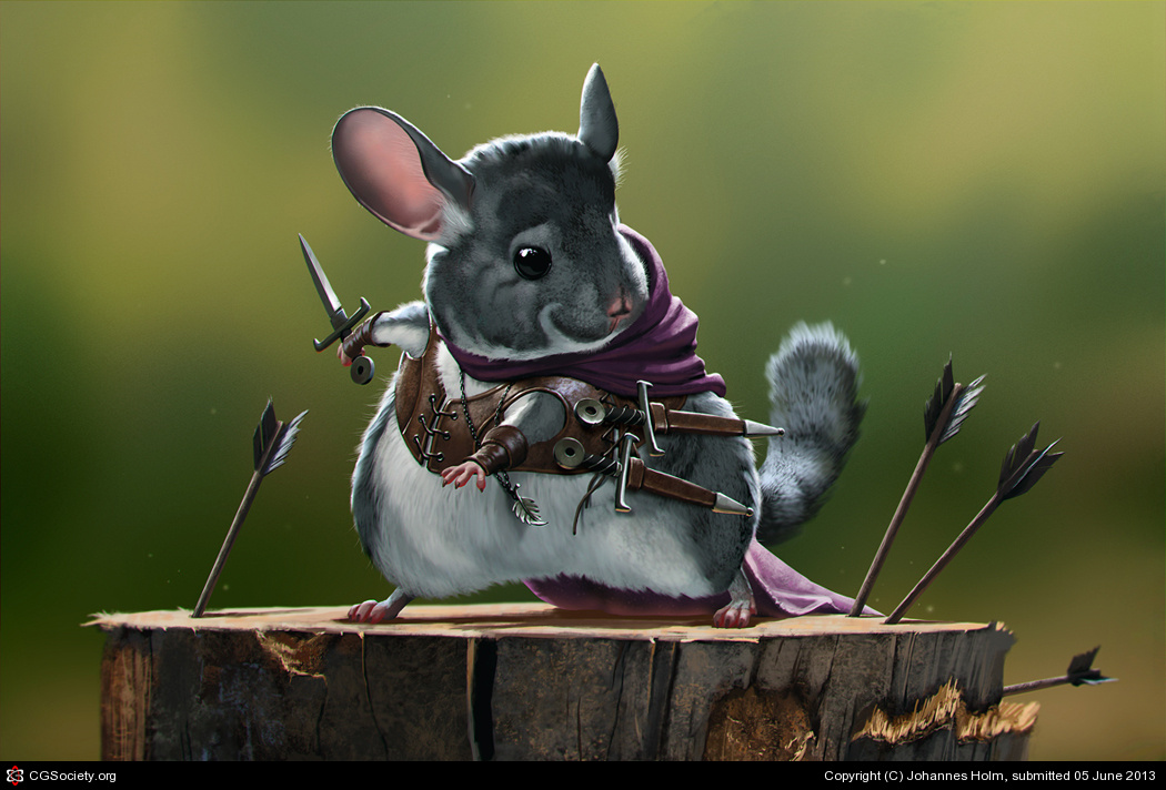 1050x712 The Rodents - Chinchilla Painting