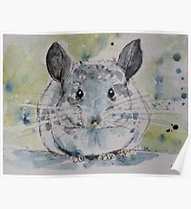 210x230 Chinchilla Painting Amp Mixed Media Posters Redbubble - Chinchilla Painting