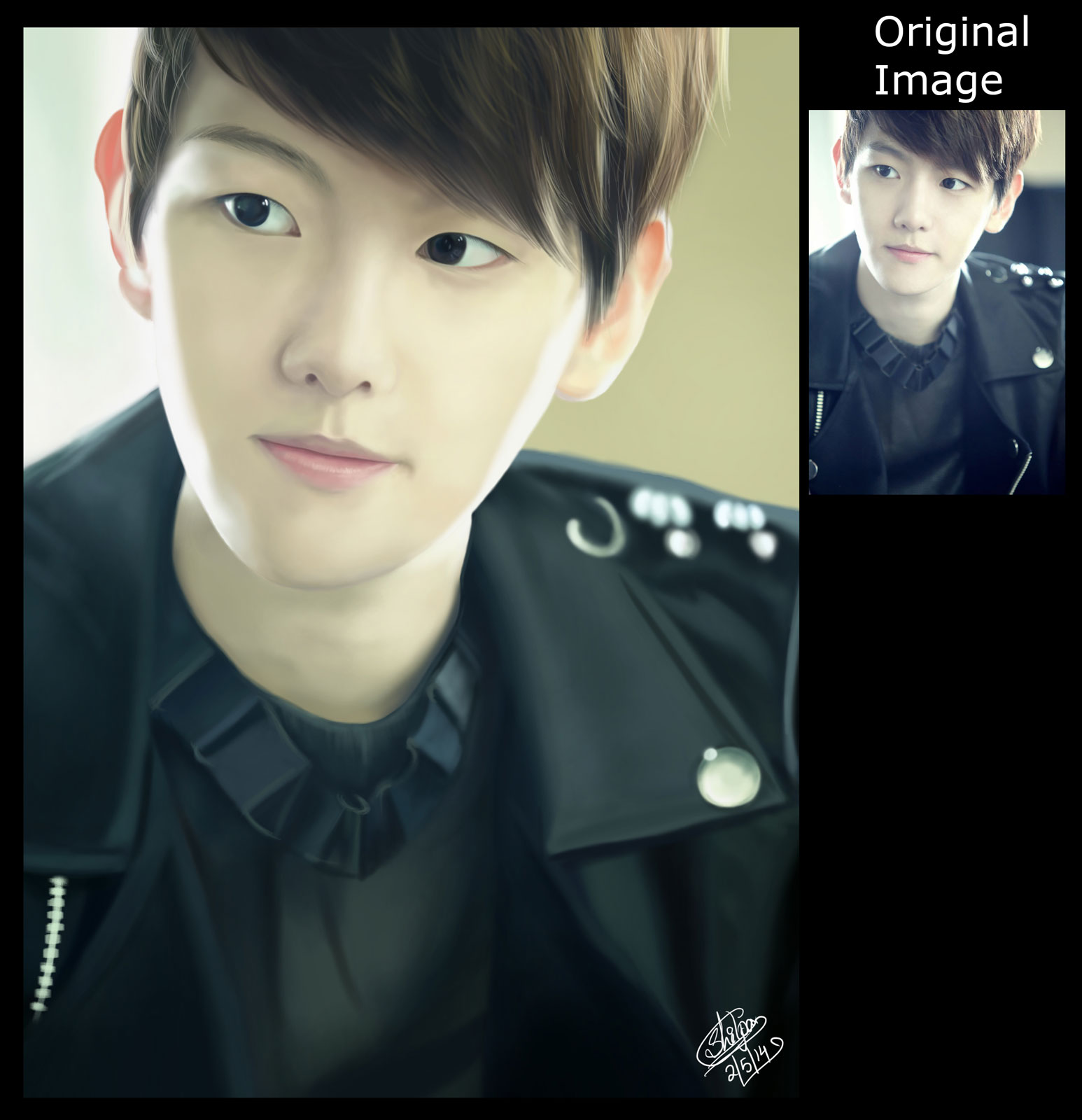 1546x1600 Shilpa's Art Gallery Realistic Human - Chinese Boy Painting