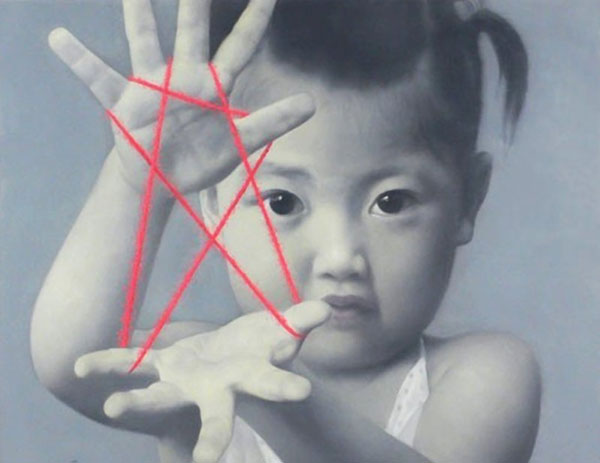 600x463 Chinese Boy Handmade Oil Paintings Chinese Calligraphy Art - Chinese Boy Painting