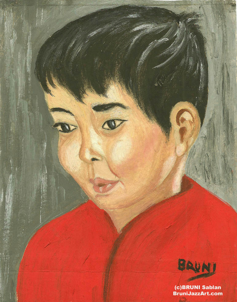 772x984 Chinese Boy - Chinese Boy Painting