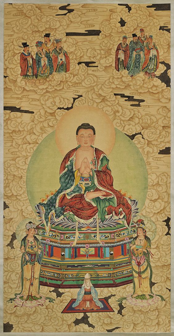 564x1087 Chinese Buddhist Scroll Painting Buddha Buddhists - Chinese Buddha Painting