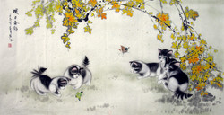 250x128 Chinese Cat Paintings - Chinese Cat Painting