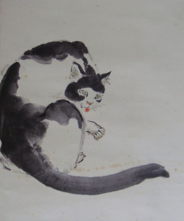 640x766 Chinese Cat Can'T Live Without Art Cat, Chinese - Chinese Cat Painting