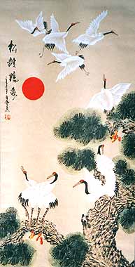 193x380 Chinese Paintings. Chinese Crane Paintings - Chinese Crane Painting