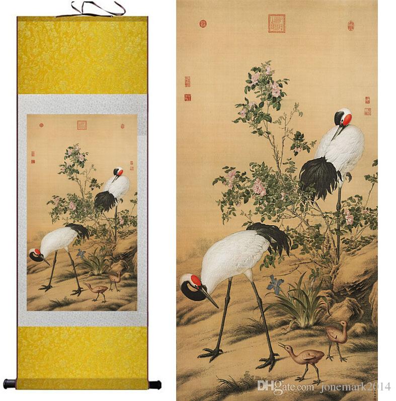 787x798 2018 Crane Chinese Art Painting Home Office Decoration Chinese - Chinese Crane Painting