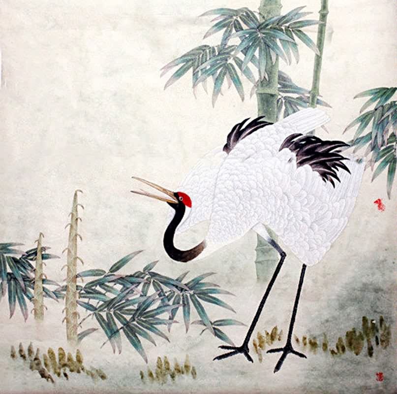 807x800 Chinese Crane Painting Crane 2389028, 66cm X X - Chinese Crane Painting