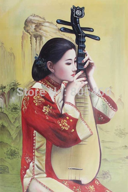 426x640 Chinese Culture Art Handpainted Portrait Oil Painting Modern - Chinese Culture Painting