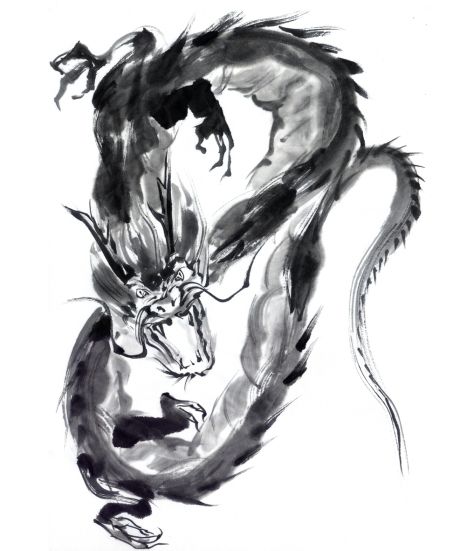 Chinese Dragon Ink Painting at PaintingValley.com | Explore collection ...