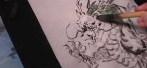 300x140 How To Draw A Dragon In Chinese Brush Painting Painting Tips - Chinese Dragon Ink Painting