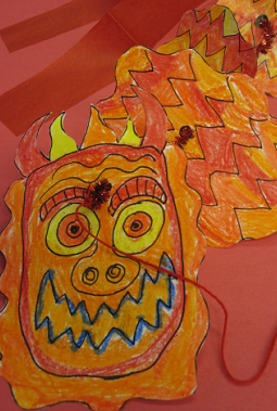 255x379 Teacher Ink Chinese New Year Dancing Dragons - Chinese Dragon Painting For Kids