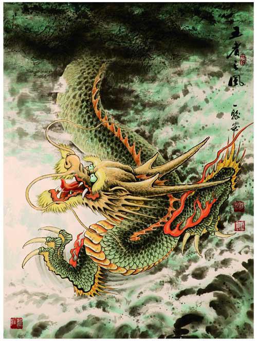 Chinese Dragon Painting Traditional at PaintingValley.com | Explore ...