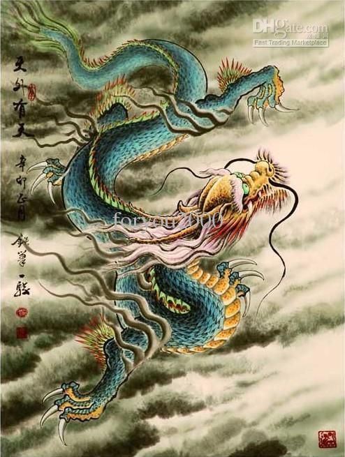 Chinese Dragon Painting Traditional at PaintingValley.com | Explore ...