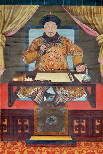427x640 Frameless Painting Chinese Style Traditional Painting Emperor - Chinese Emperor Painting