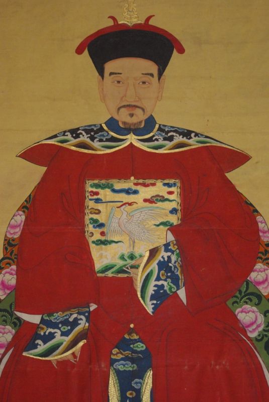 535x800 Large Chinese Ancestors Painting Emperor And Empress - Chinese Emperor Painting