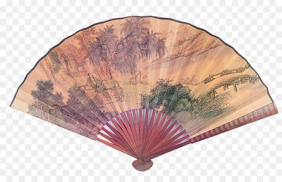 900x580 China Hand Fan Ink Wash Painting - Chinese Fan Painting