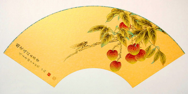 600x301 Paper Folding Fan - Chinese Fan Painting