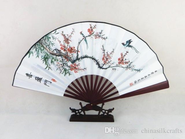 640x480 2018 Vintage Folding Hand Fan Traditional Craft Decorative Chinese - Chinese Fan Painting