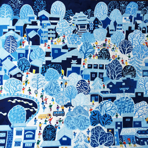 600x600 Countryside Lives Depicted In Painting Exhibit In Beijing[1 - Chinese Farmer Painting