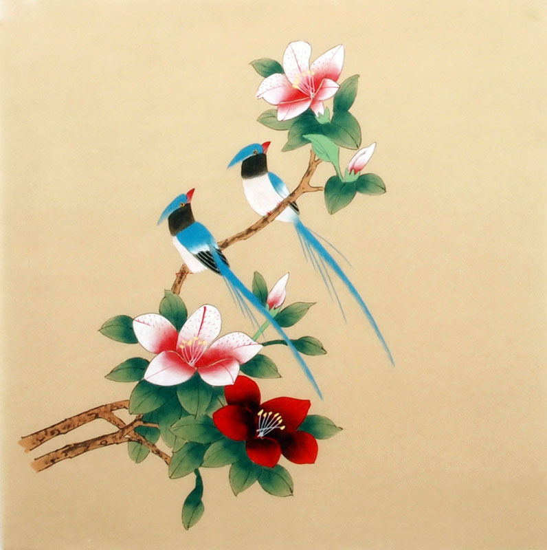 796x800 Chinese Other Flowers Painting Flower And Brid 2340019, 40cm X - Chinese Flower Painting
