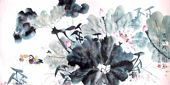 572x288 Chinese Paintings. Chinese Lotus Flower Paintings - Chinese Flower Painting