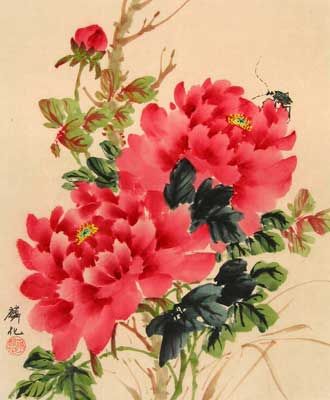 330x400 Chinese Flower Paintings Flora Chinese Flowers - Chinese Flower Painting