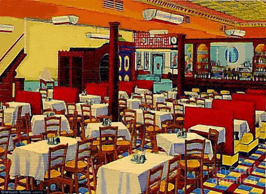 900x658 Far East Chinese Restaurant In New York City Painting By Dwight Goss - Chinese Food Painting