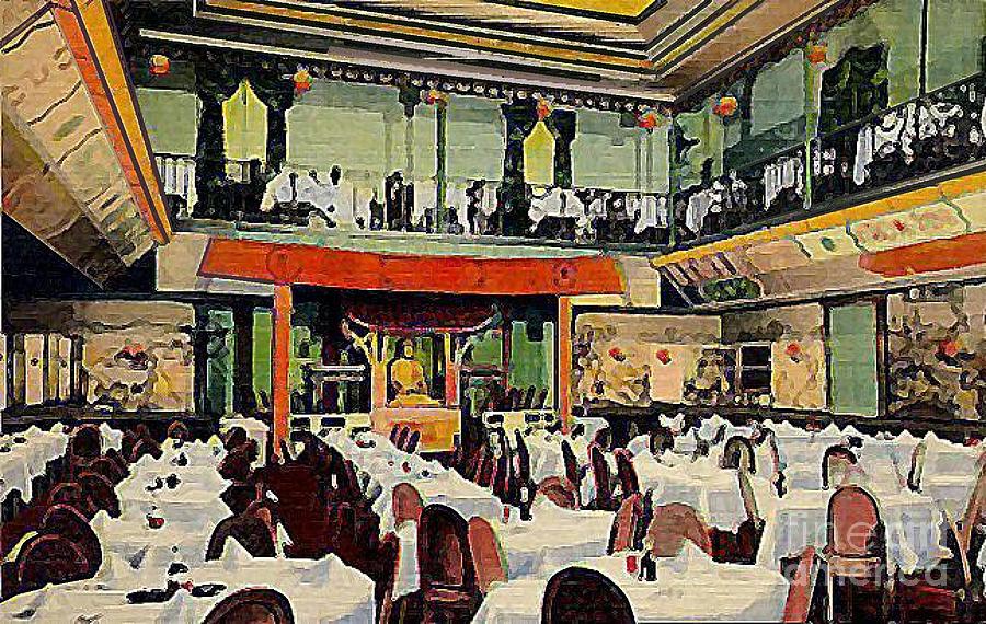 900x570 Ruby Foo Den Chinese Restaurant In New York City Painting By - Chinese Food Painting